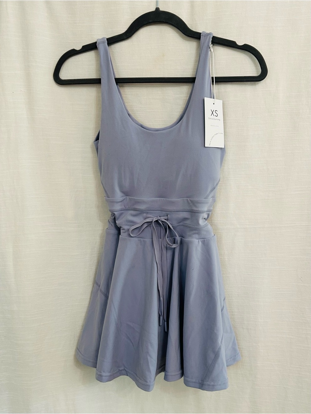 PopFlex Activewear Twirl Lavender Scoop Neck Athletic Skater Dress - Picture 6 of 16